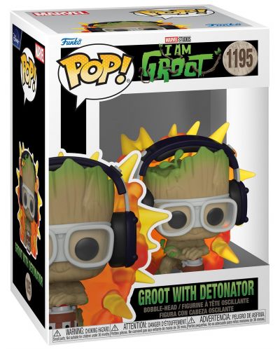 Figurina Funko POP! Marvel: I Am Groot - Groot with Detonator #1195 - 2