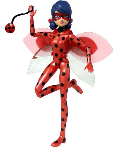 Figurina Playmates Miraculous - Ladybug, Paris Wings	 - 3