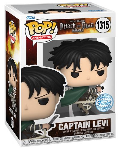 Figurină Funko POP! Animation: Attack on Titan - Captain Levi Figurină Funko POP! Animation: Attack on Titan - Captain Levi
