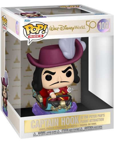 Figurina Funko POP! Rides: Disney World - Captain Hook at the Peter Pan's Flight Attraction #109 - 2