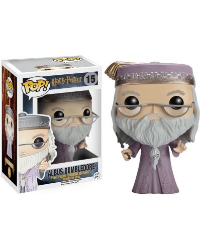 Figurina Funko Pop! Movies: Harry Potter - Dumbledore with Wand, #15	 - 2