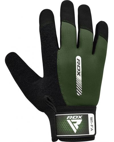 Mănuși de fitness RDX - W1 Full Finger , verde/negru - 3