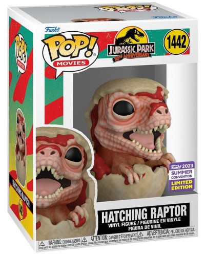 Figurină Funko POP! Movies: Jurassic Park - Hatching Raptor (30th Anniversary) (Convention Limited Edition) #1442 - 2