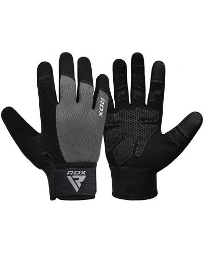 Mănuși de fitness RDX - W1 Full Finger+, gri/negru - 2