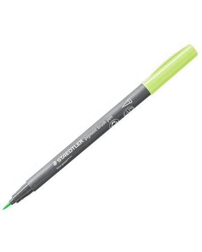 Marker Staedtler Pigment Brush 371 - Verde limetă 530 - 1