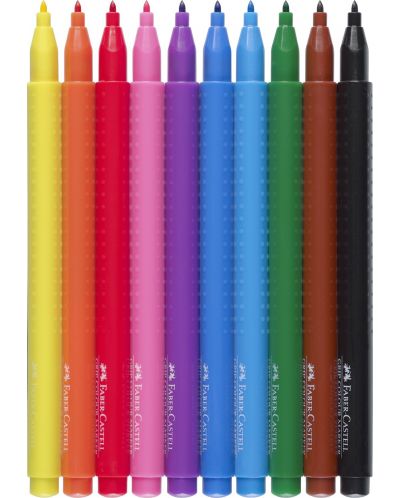 Carioci Faber-Castell Grip - 10 culori - 2