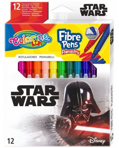 Colorino Marvel Avengers Conical Fibre Pens 12 colours	 - 1