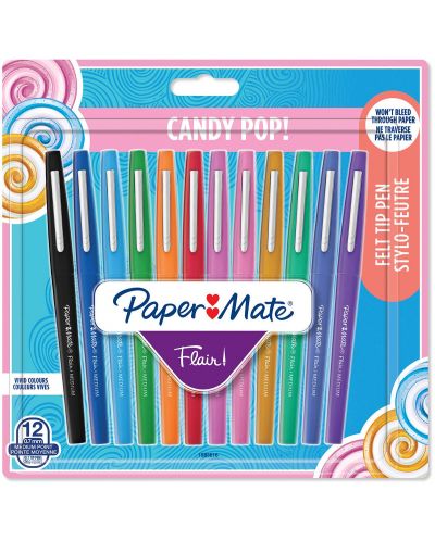 Paper Mate Flair - Candy Pop, 12 culori - 1