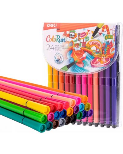 Markere Deli Colorun - EC157-24, 24 culori - 1