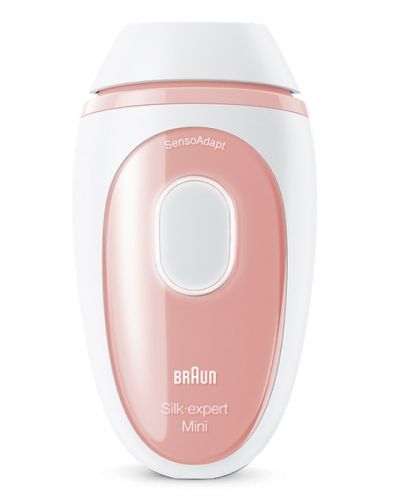 Fotoepilator Braun - Mini PL 1000, 300000 de impulsuri, alb/roz - 1