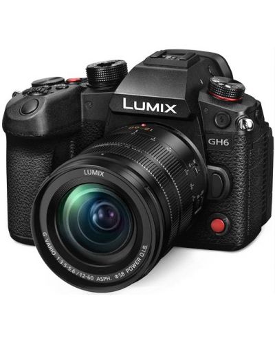 Aparat foto fără oglindă Panasonic - Lumix GH6, 12-60mm, f/3.5, Black - 1