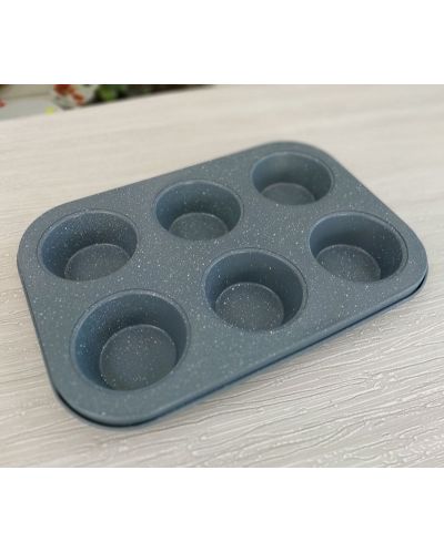 Formă de copt pentru 6 muffins Morello - Gray, 26.5 x 18.5 cm, gri - 4