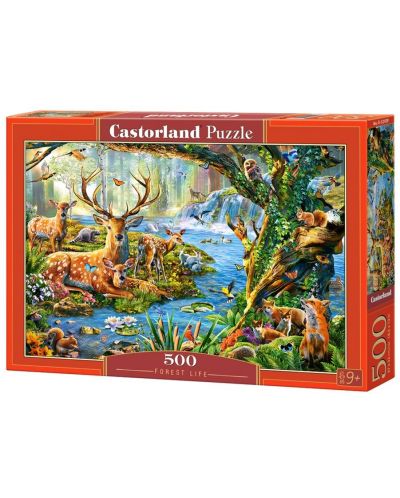 Puzzle Castorland de 500 piese - Viata in padure - 1