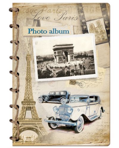 Album foto cu spirala din sfoara Lastva Retro - Love Paris - 1