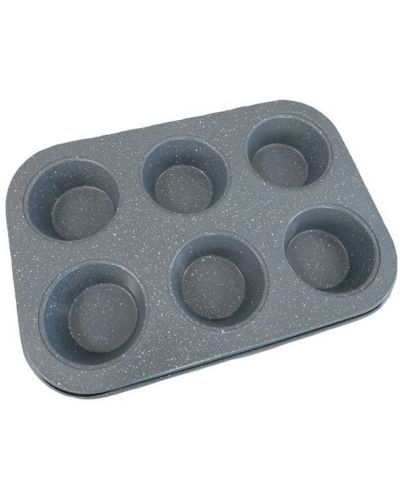 Formă de copt pentru 6 muffins Morello - Gray, 26.5 x 18.5 cm, gri - 1