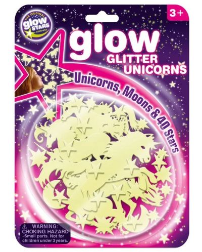 Stckere fosforescente Brainstorm Glow - Unicorni, 49 buc - 1
