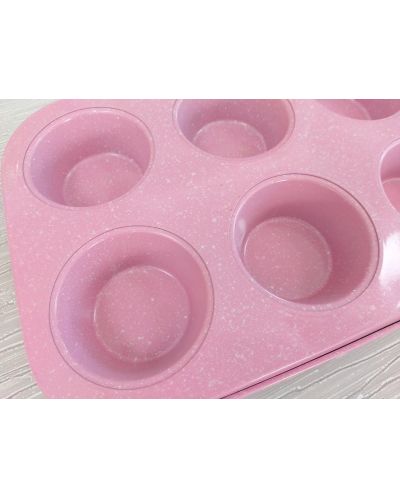 Formă de copt pentru 6 muffins Morello - Pink, 26.5 x 18.5 cm, roz - 4