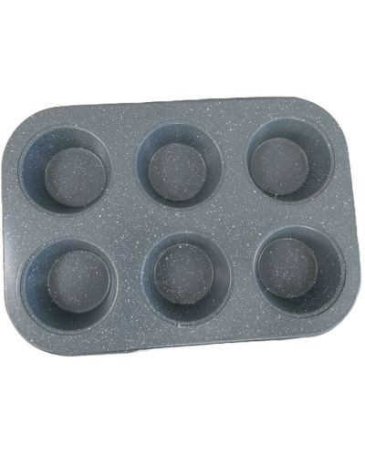 Formă de copt pentru 6 muffins Morello - Gray, 26.5 x 18.5 cm, gri - 2