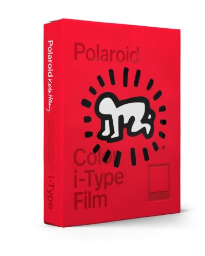 Film foto Polaroid - i-Type, Keith Haring 2021 Edition, roșu - 1