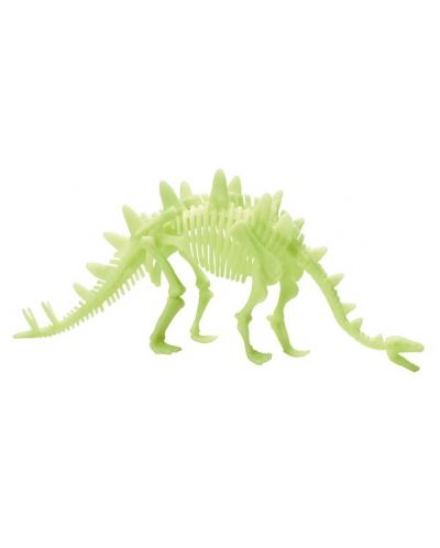 Figurina fosforescenta Brainstorm Glow Dinos - Stegosaurus, schelet - 2