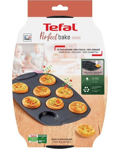 Formă de copt Tefal - Perfect Bake Mini Quiche, 21 x 29 cm - 3