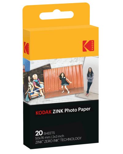 Hârtie foto Kodak - Zink 2x3", 20 pack - 1