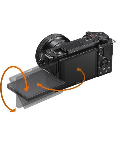 Aparat foto compact pentru vlogging Sony - ZV-E10, E PZ 16-50mm f
