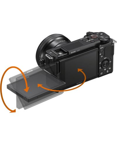 Aparat foto Mirrorless pentru vlogging Sony - ZV-E10, E PZ 16-50mm - 5
