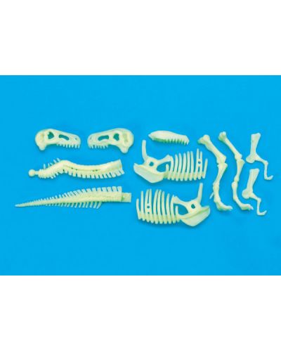 Figurina fosforescenta Brainstorm Glow Dinos - T-rex, schelet - 3