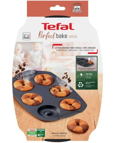 Formă de copt gogoși Tefal - Perfect Bake Mini Donuts, 21 x 29 cm - 3
