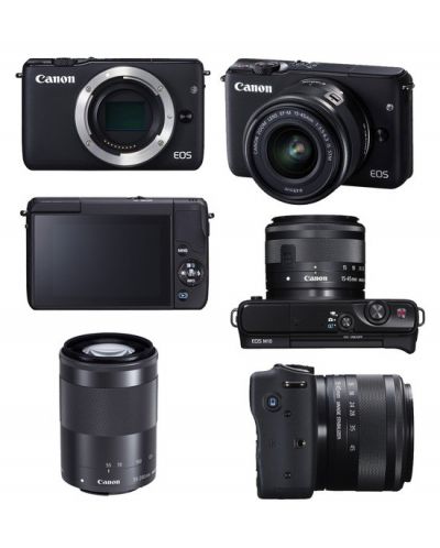 Cameră foto Canon EOS M10 + obiectiv EF-M 15-45mm IS STM - negru