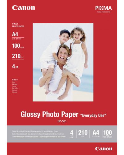 Hârtie foto Canon - GP-501, A4, 100 de coli - 1