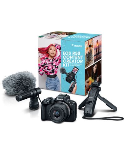 Canon EOS R50 Content Creator Kit, negru - 1