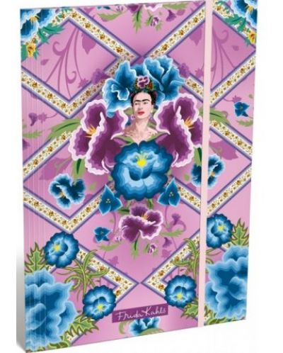 Mapa cu elastic A4 Lizzy Card - Frida Kahlo Purpura - 1