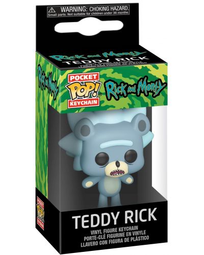 Breloc Funko Pocket Pop! Rick & Morty - Teddy Rick - 2