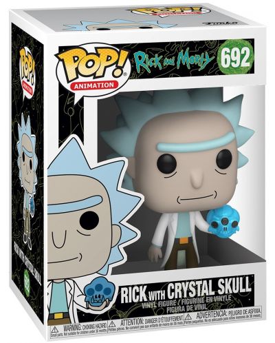 Figurina Funko Pop! Animation: Rick & Morty - Rick with Crystal Skull, #692 - 2