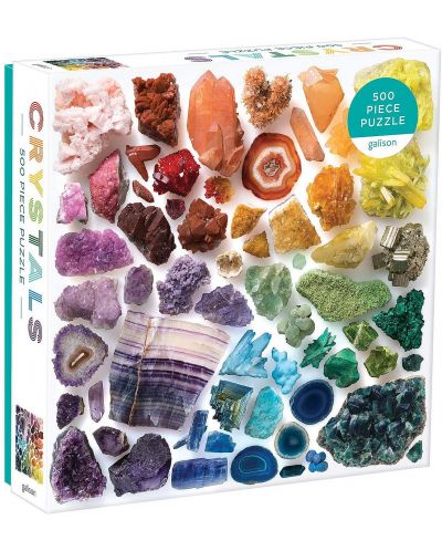 Puzzle Galison de 500 piese - Cristale colorate - 1