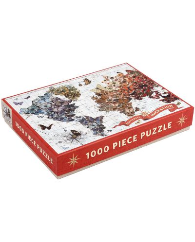 Puzzle Galison de 1000 de piese - Migrarea fluturilor, Wendy Gold - 2