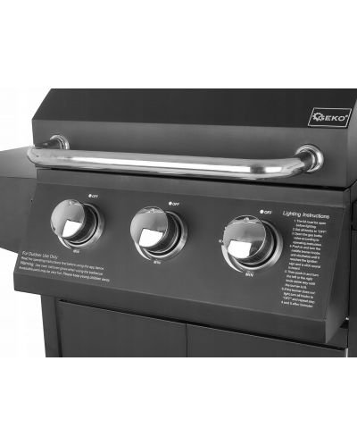 Grătar de grădina pe gaz Geko - G80515, 11.6 kW, 121 x 54 x 107 cm - 6