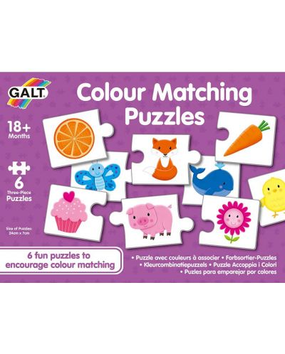 Puzzle de sortare Galt - Culori - 2