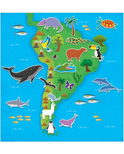 Carte cu stickere Galt - Animale din intreaga lume, 150 stickere reutilizabile - 2