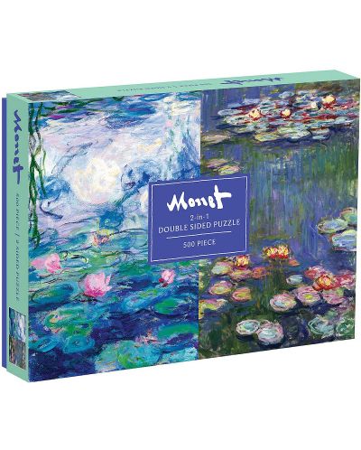 Puzzle cu 2 fete Galison de 500 piese - Claude Monet - 1