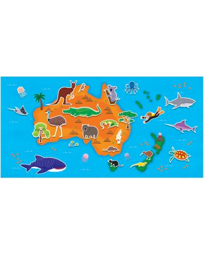 Carte cu stickere Galt - Animale din intreaga lume, 150 stickere reutilizabile - 4