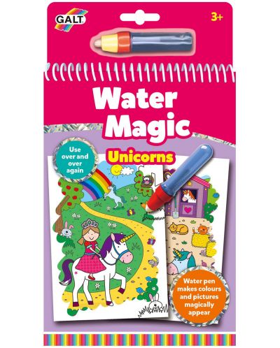 Carte magica pentru desen cu apa Galt - Unicorni - 1