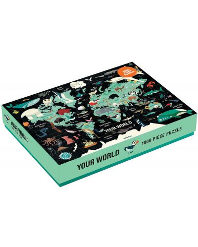 Puzzle Galison de 1000 de piese - Harta lumii - 2