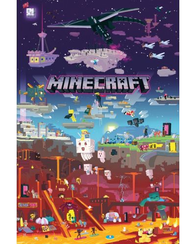 Poster maxi GB Eye Minecraft - World Beyond - 1