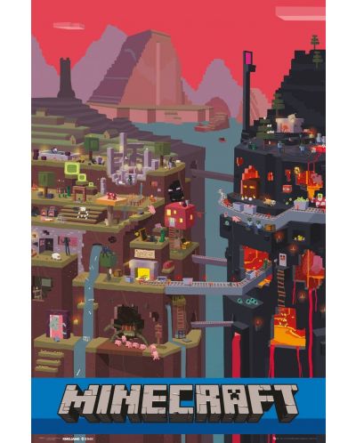 Poster maxiGB Eye Minecraft - World - 1