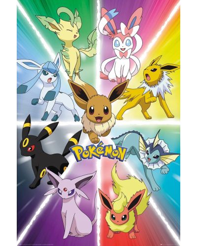 Poster maxi GB Eye Pokémon - Eevee Evolution - 1