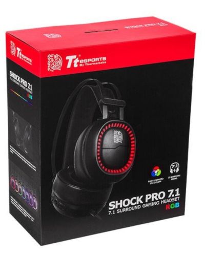 Căști gaming Thermaltake - Shock Pro RGB 7.1, negre - 7