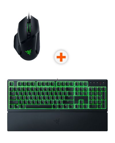 Mouse gaming și tastatură Razer - Basilisk V3 + Ornata V3 X, negru - 1